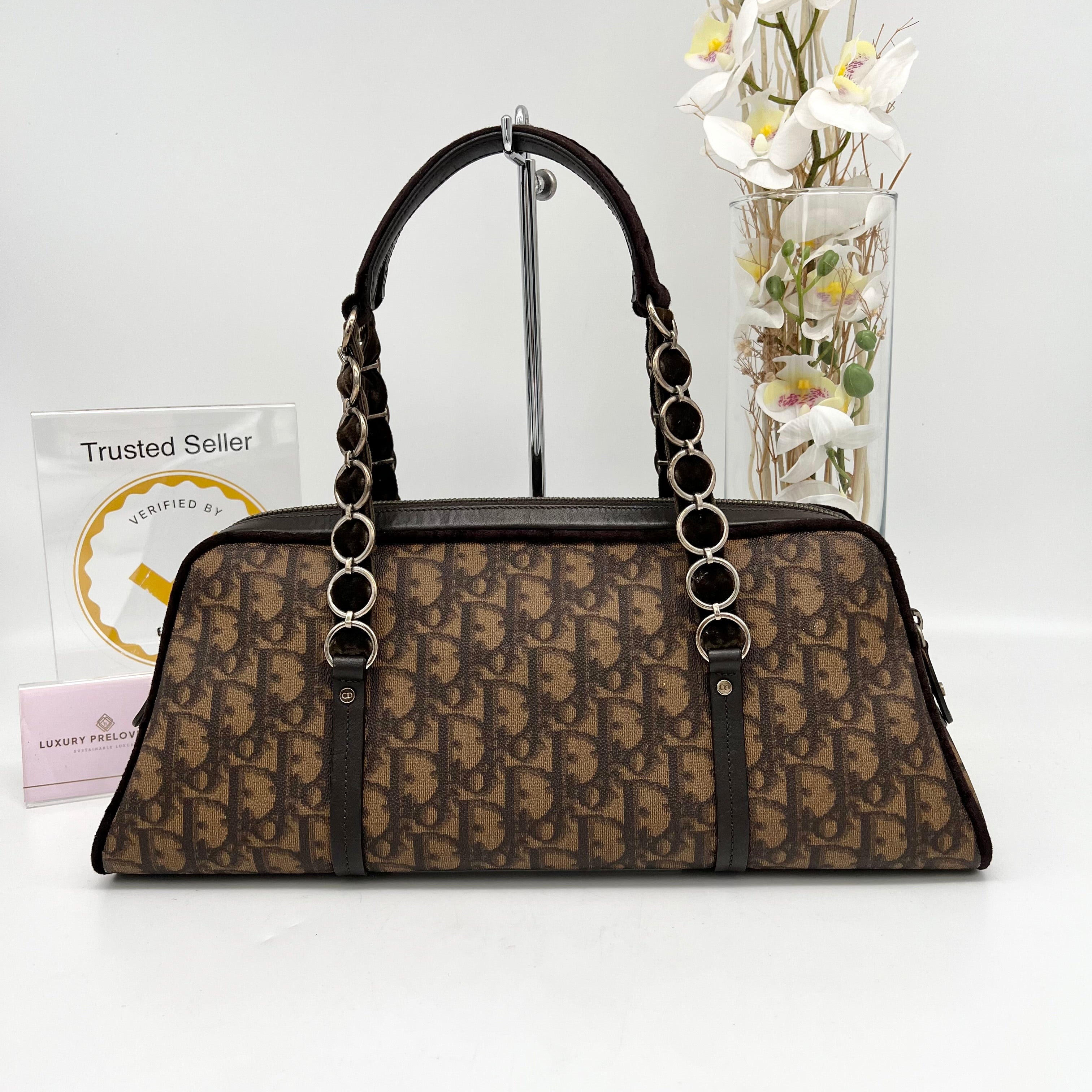 CHRISTIAN DIOR ROMANTIQUE BOSTON BAG VINTAGE – Luxury Preloved SG