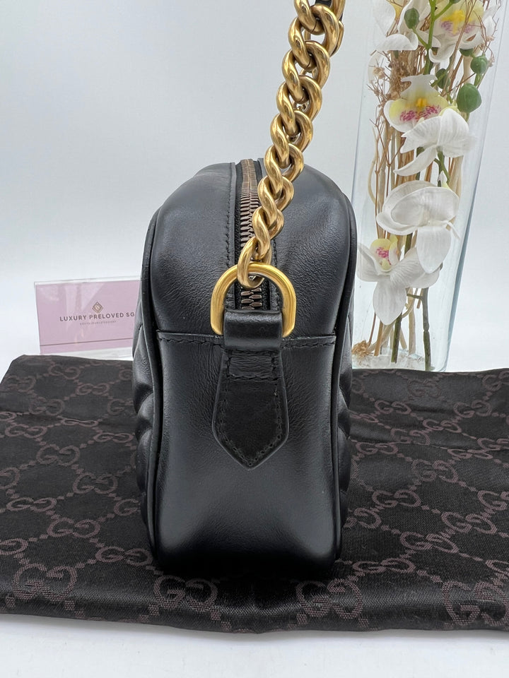 GUCCI MARMONT CAMERA QUILTED SMALL
