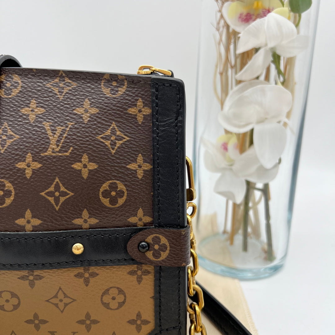 LOUIS VUITTON TRUNK CLUTCH 2 WAY BAG ( MICROCHIPPED )