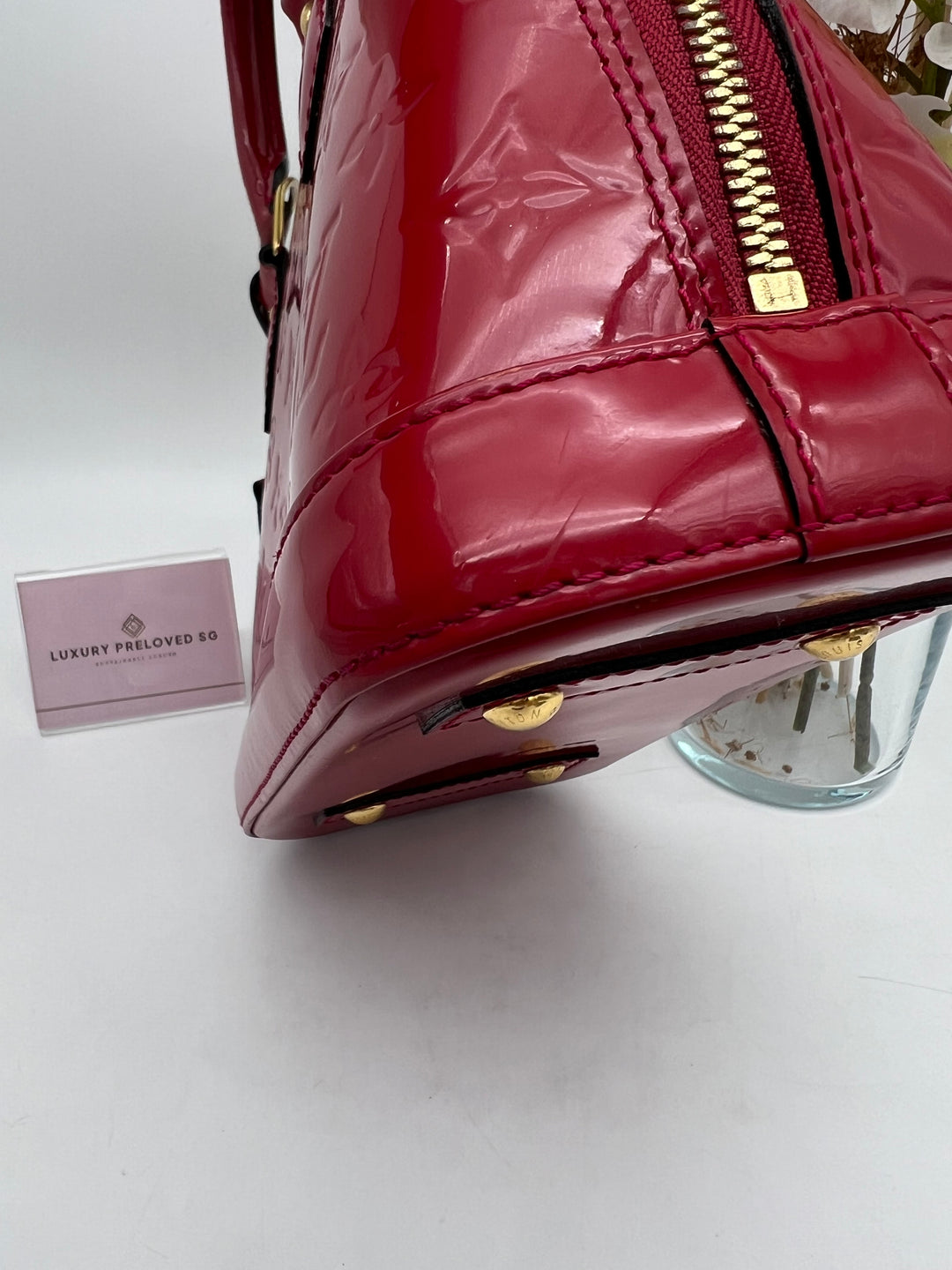 LOUIS VUITTON ALMA BB VERNIS