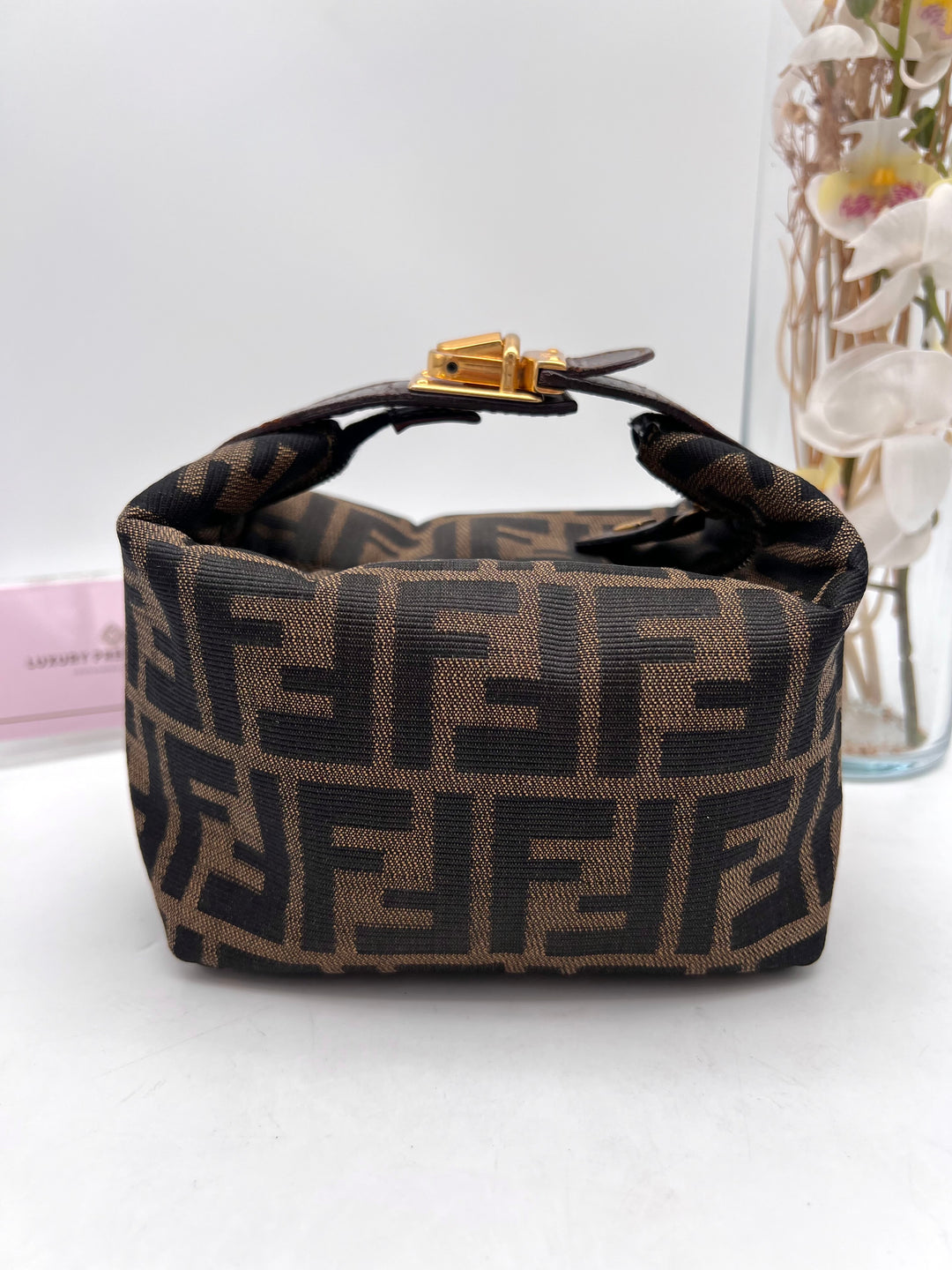 FENDI ZUCCA CANVAS SMAL HANDBAG