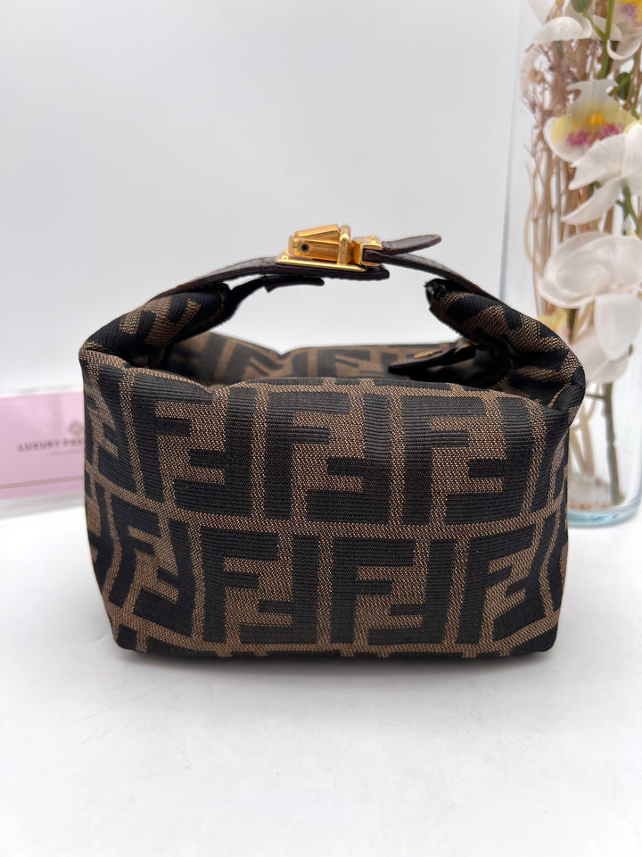 FENDI ZUCCA CANVAS SMAL HANDBAG