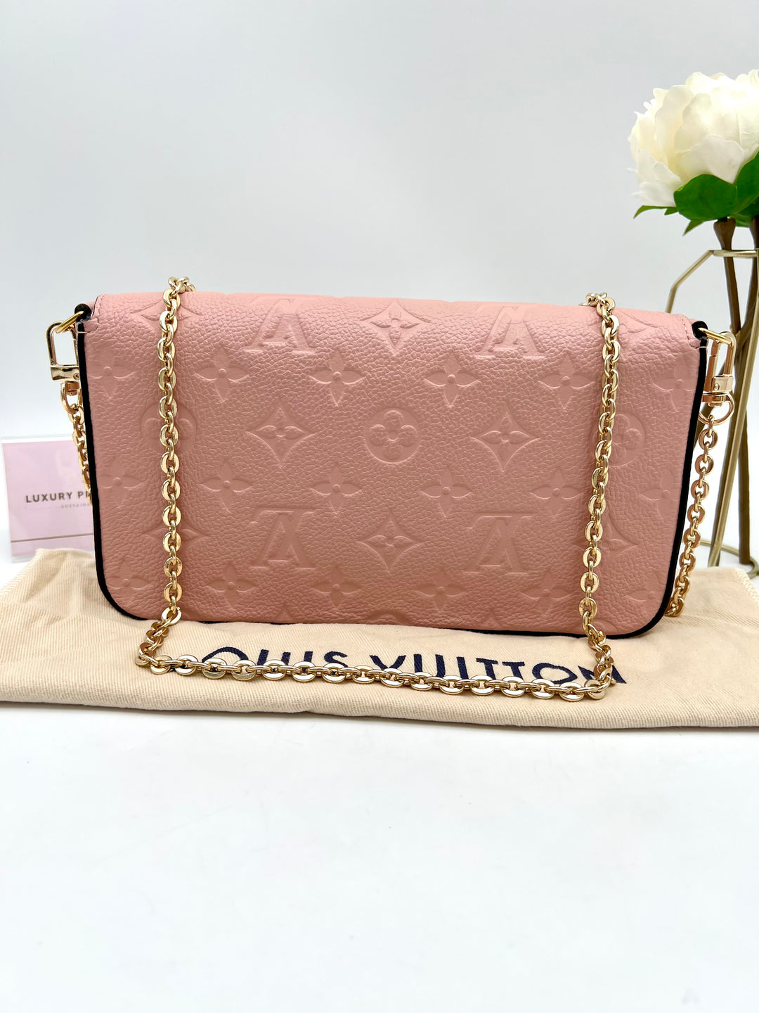 LOUIS VUITTON FELICIE EMPRIENTE LEATHER