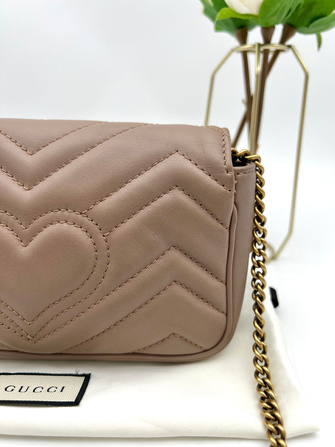 GUCCI GG MARMONT SUPER MINI METALASSE