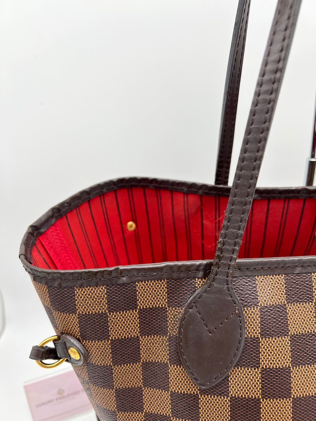 LOUIS VUITTON NEVERFULL MM DAMIER W/ POUCH