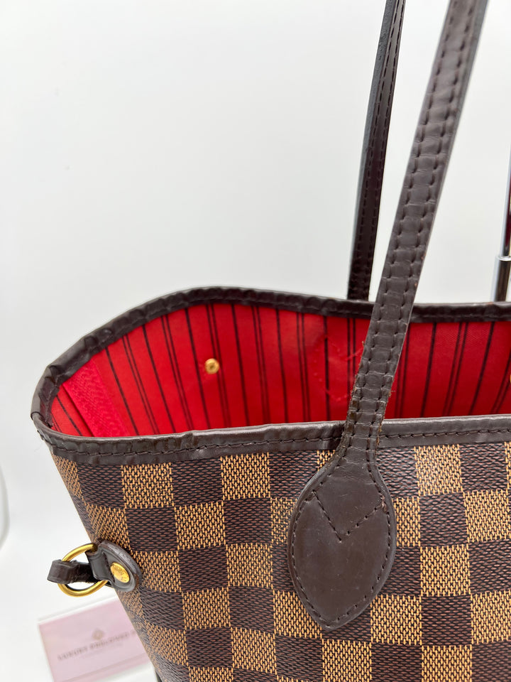 LOUIS VUITTON NEVERFULL MM DAMIER W/ POUCH