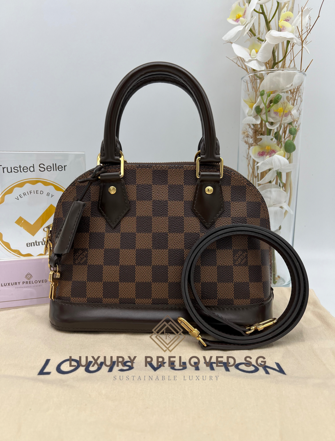 LOUIS VUITTON ALMA BB DAMIER EBENE