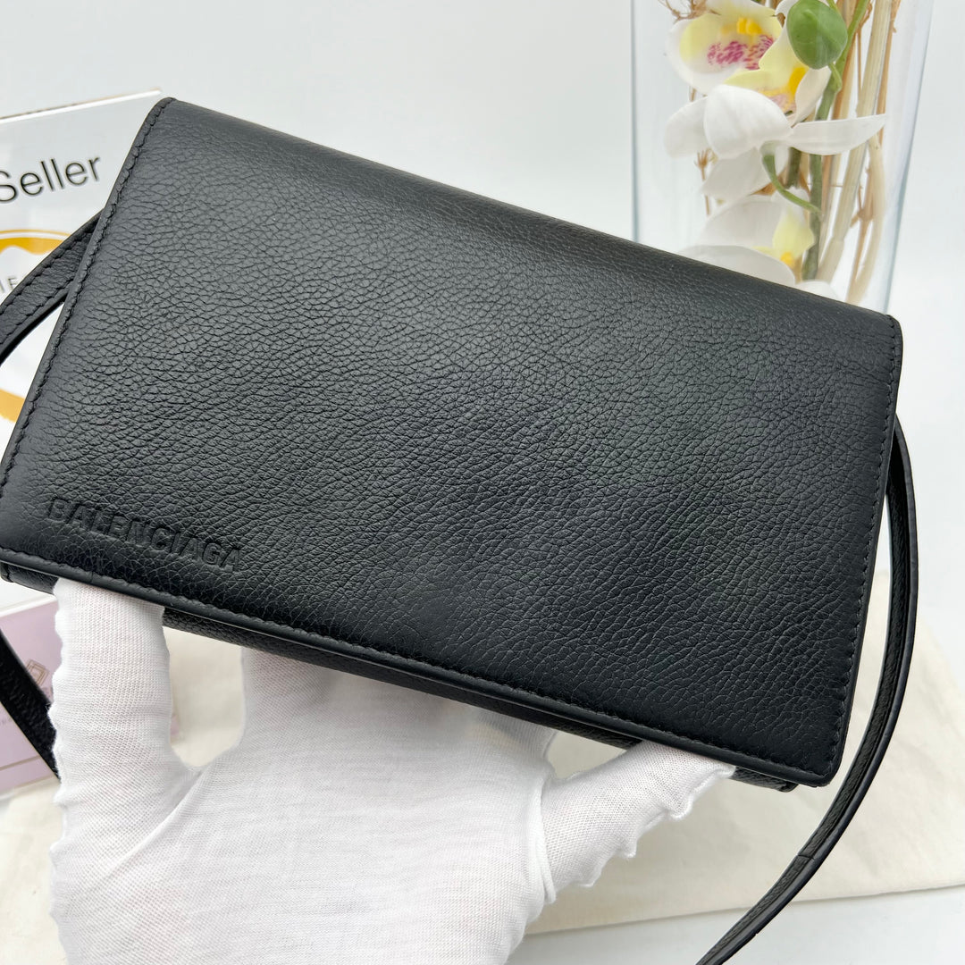 BALENCIAGA LEATHER CROSSBODY WOC