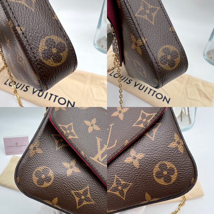 LOUIS VUITTON FELICIE MONOGRAM( RFID )
