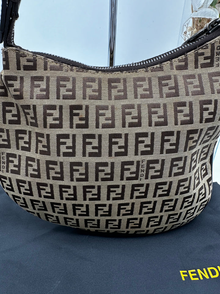 FENDI ZUCCA SADDLE BAG