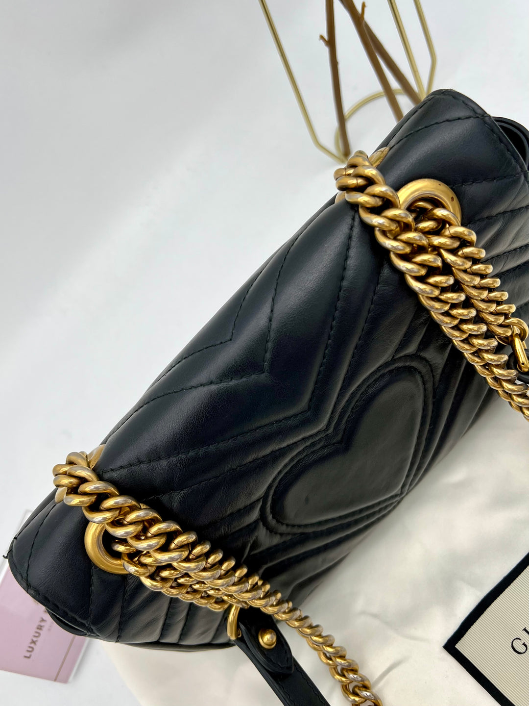 GUCCI MARMONT QUILTED GHW SHOULDER BAG