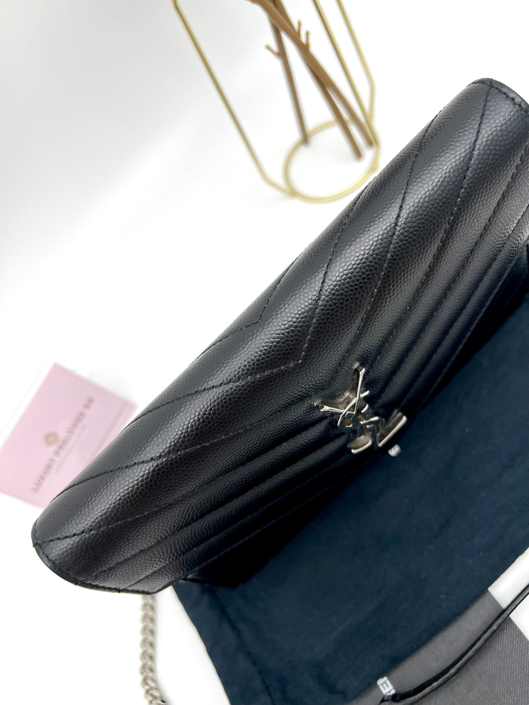 YVES SAINT LAURENT MONOGRAM ENVELOPE