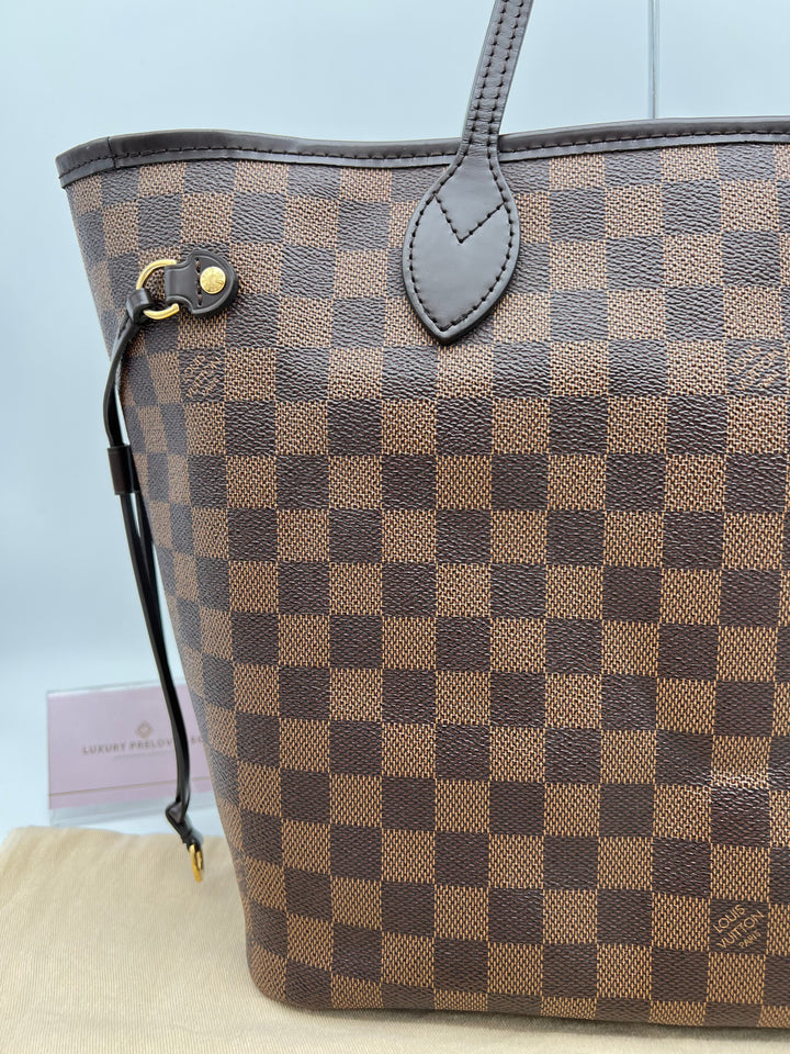 LOUIS VUITTON NEVERFULL MM DAMIER W/ POUCH (RFID)