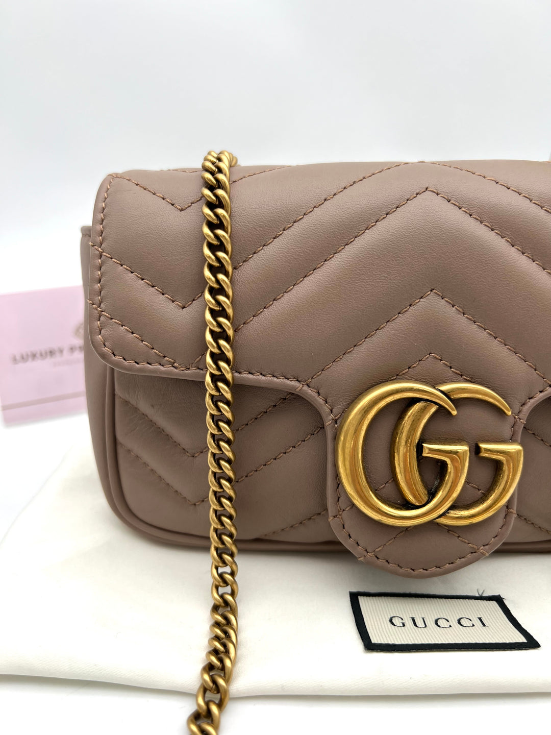 GUCCI GG MARMONT SUPER MINI METALASSE
