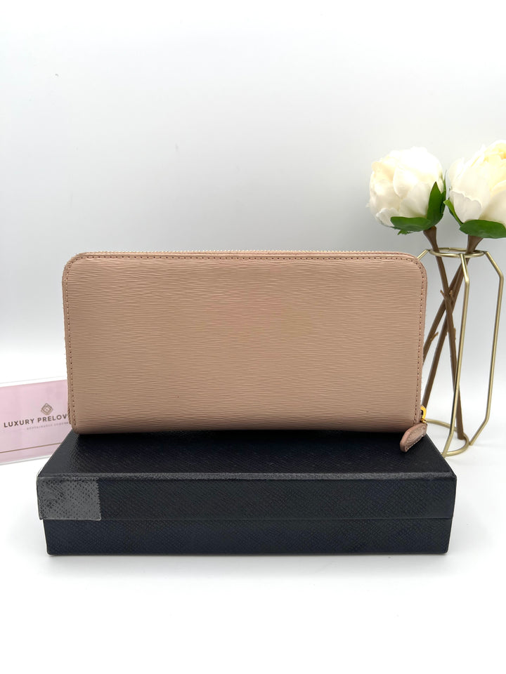 PRADA WALLET ZIP LONG SAFFIANO LEATHER