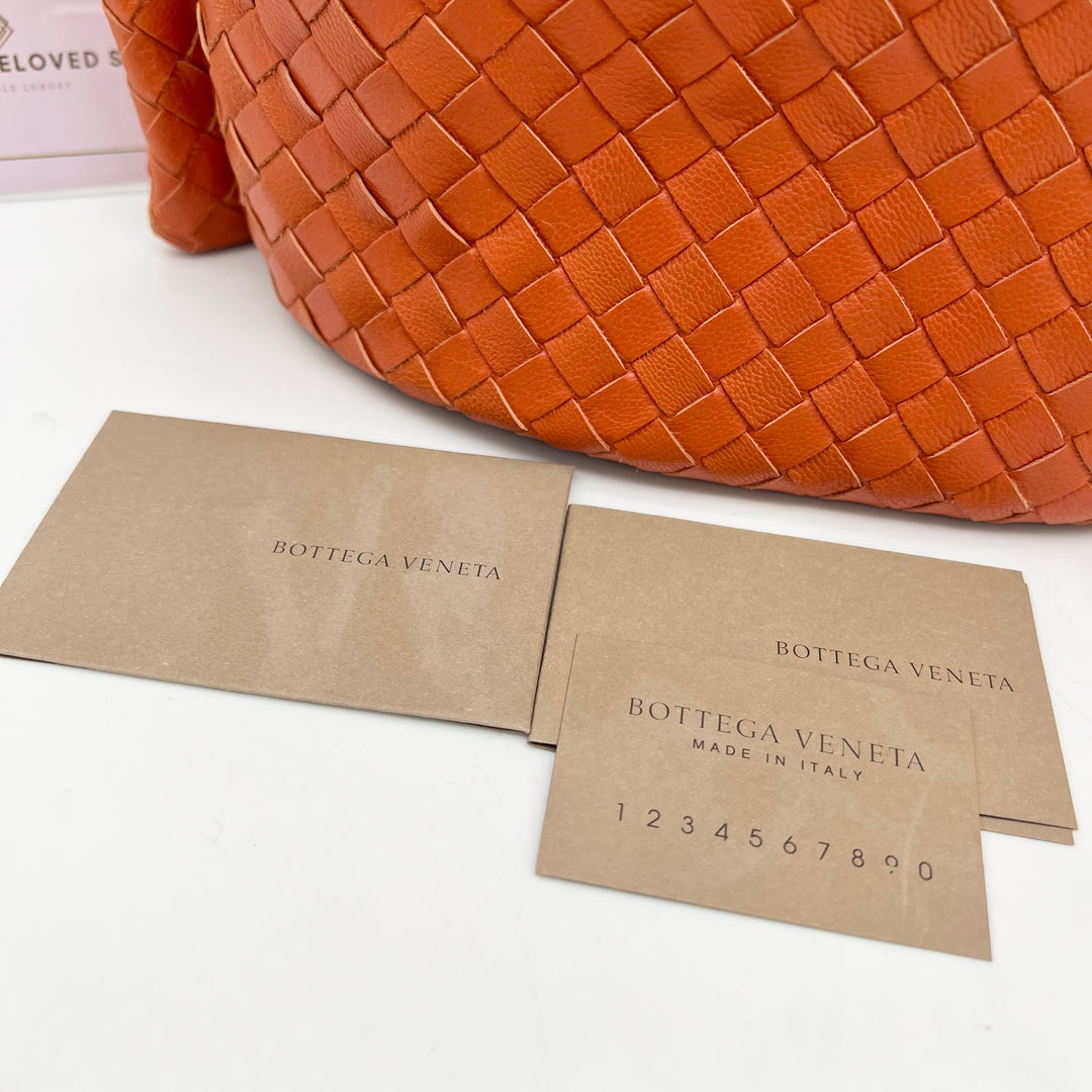 BOTTEGA VENETA ORANGE ONE SHOULDER BAG