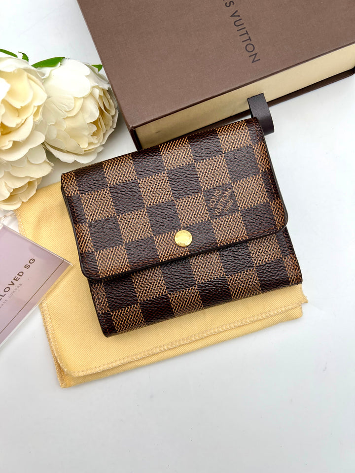 LOUIS VUITTON DAMIER TRI FOLD COMPACT