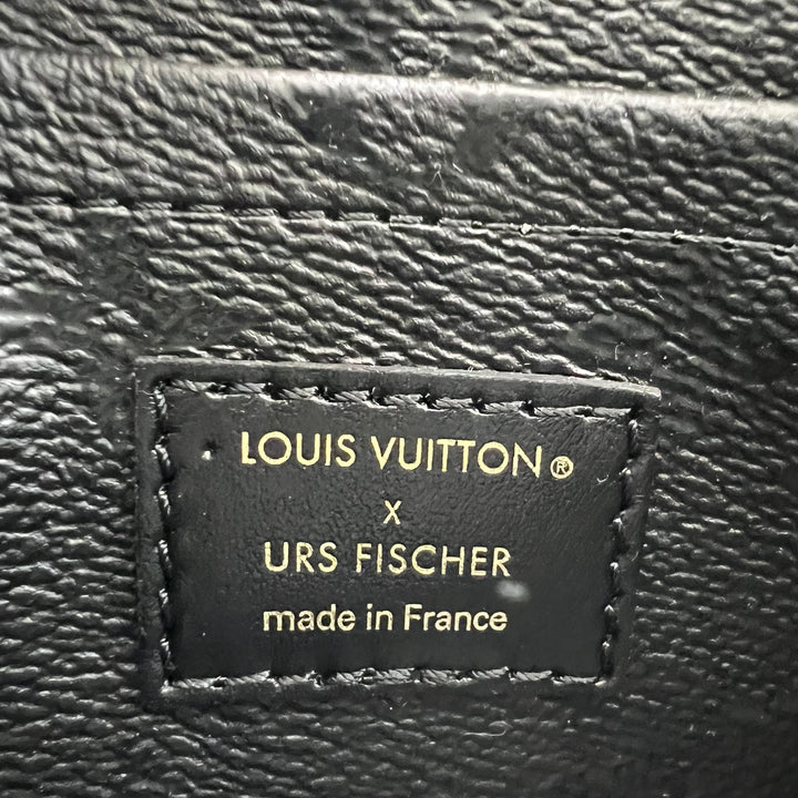 LOUIS VUITTON X UF TUFTED MONOGRAM POCHETTE ACCESSOIRES BLACK RED