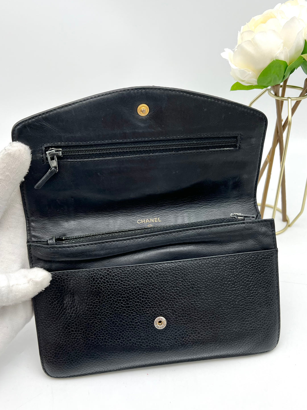 CHANEL CAVIAR TIMELESS CLUTCH