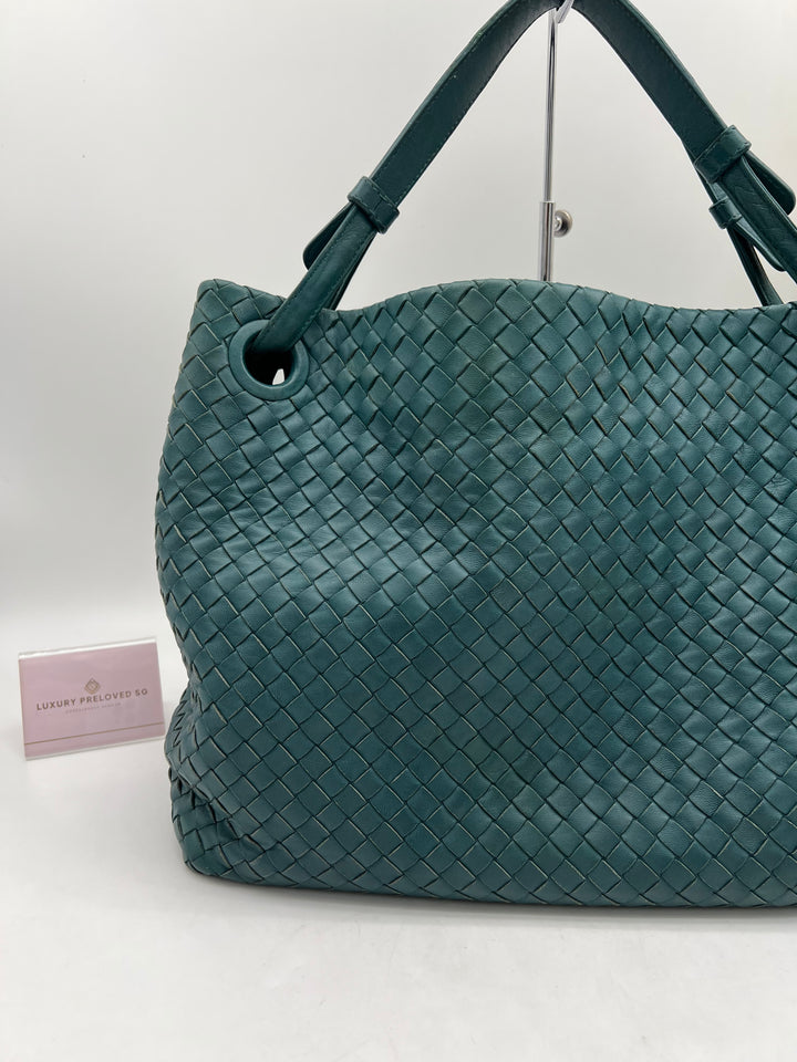 BOTTEGA VENETA INTRECCIATO WOVEN NAPPY SHOULDER BAH