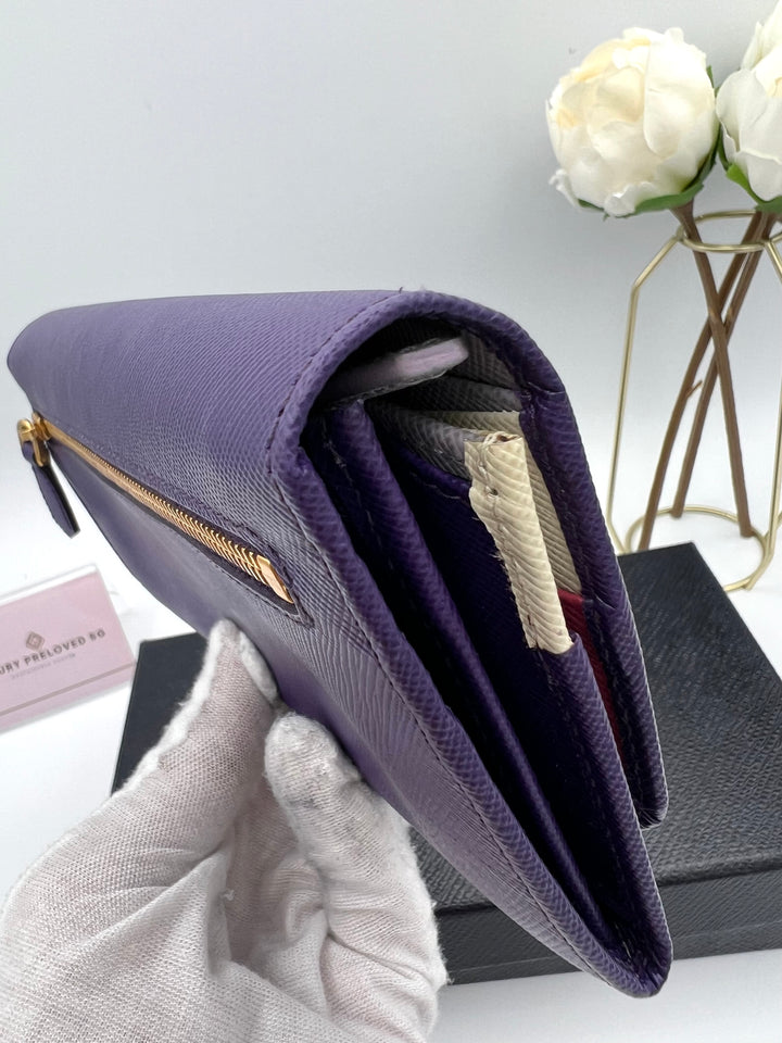 PRADA WALLET 2 TONED SAFFIANO LEATHER