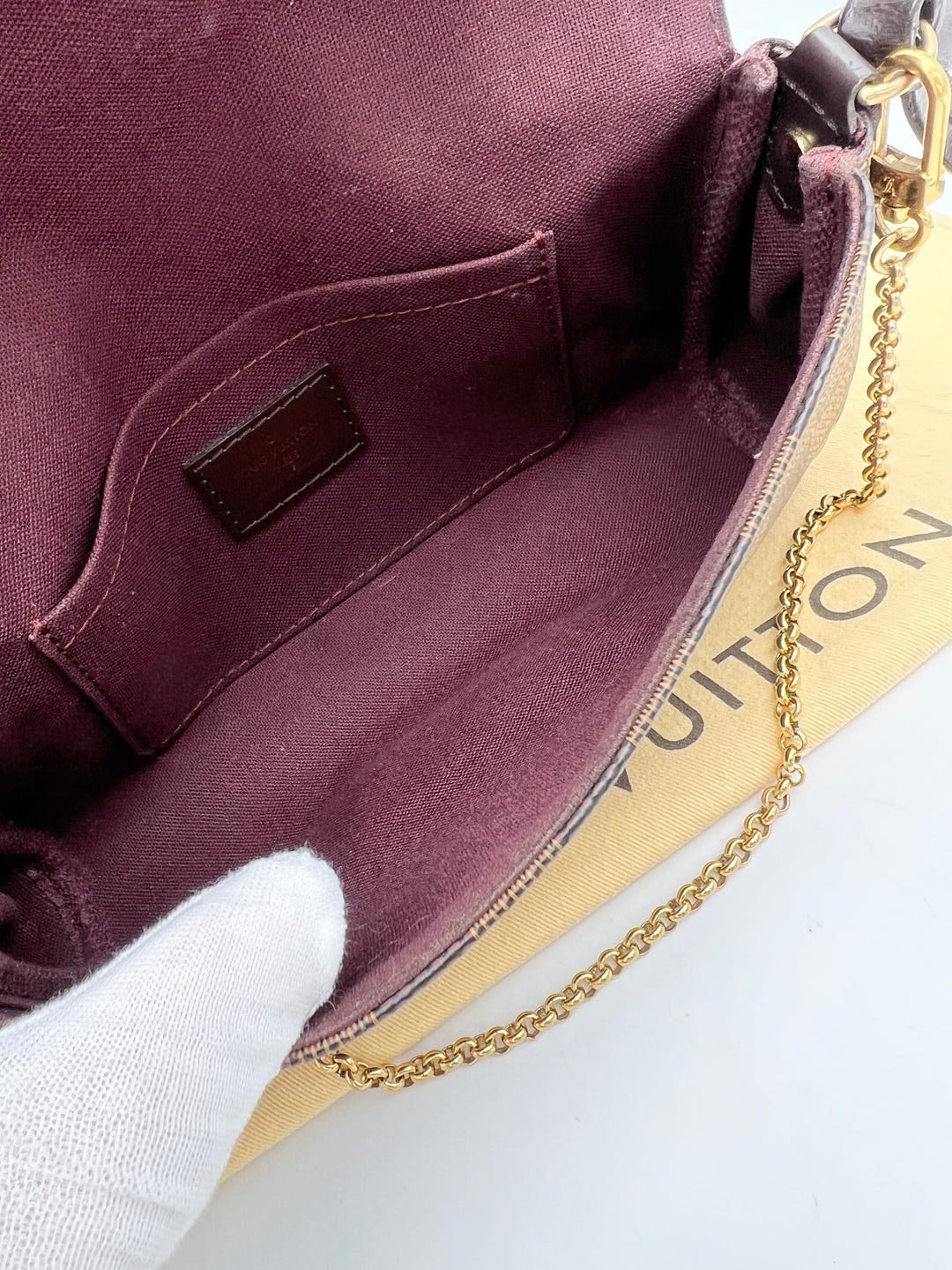 LOUIS VUITTON FAVOURITE PM DAMIER EBENE