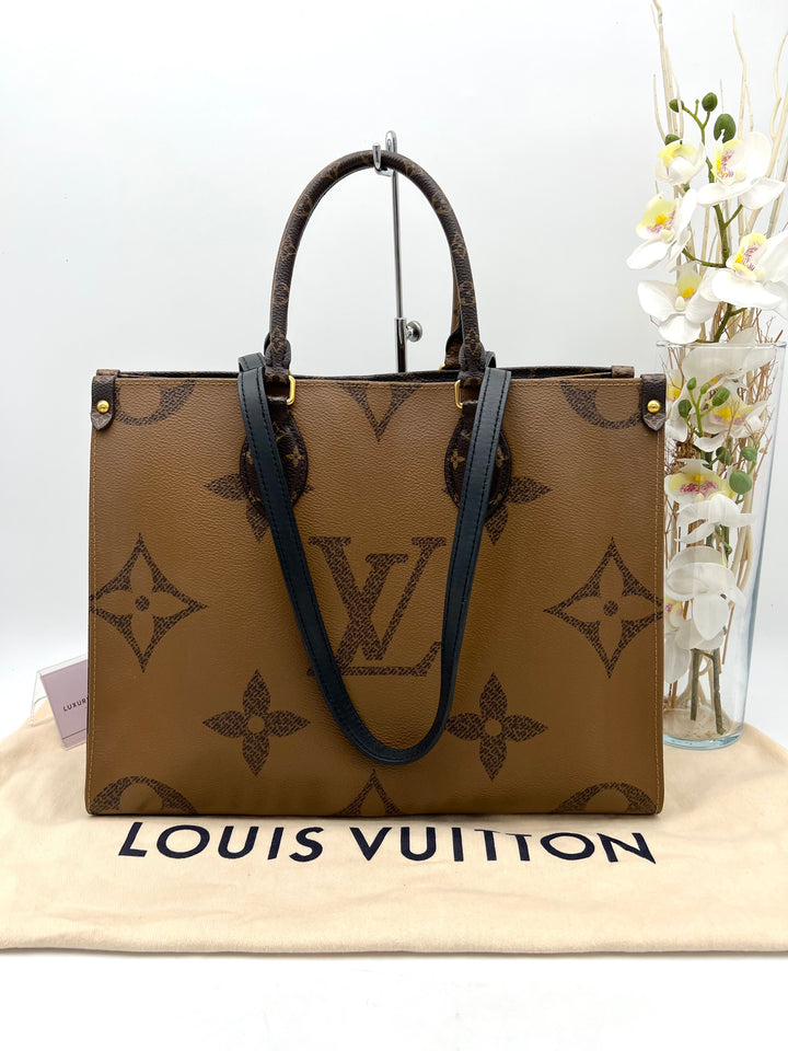 LOUIS VUITTON ON THE GO MM REVERSED