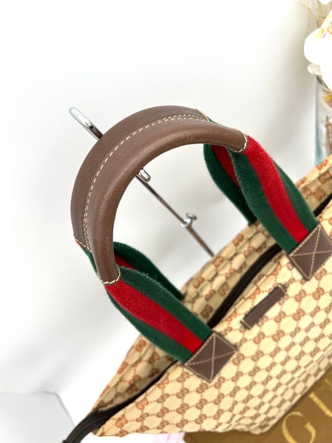 GUCCI OPHIDIA CANVAS TOTE BAG