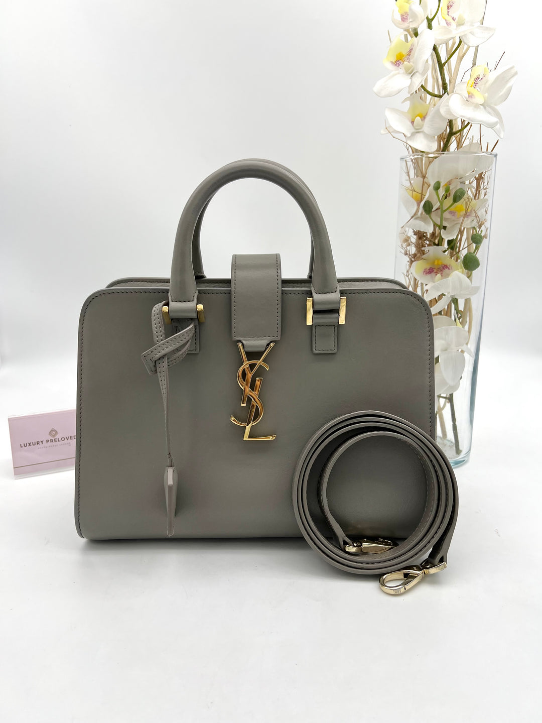 YVES SAINT LAURENT MONOGRAM CABAS BAG
