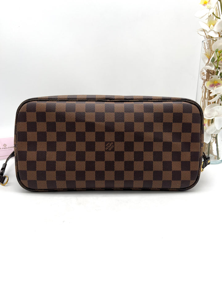 LOUIS VUITTON NEVERFULL MM DAMIER W/ POUCH