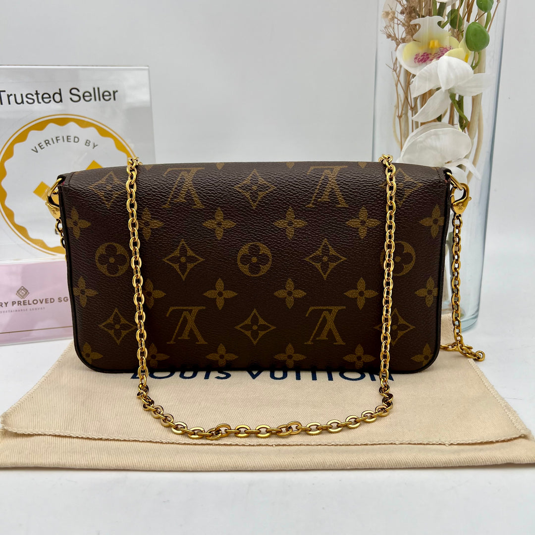 LOUIS VUITTON FELICIE MONOGRAM( RFID )