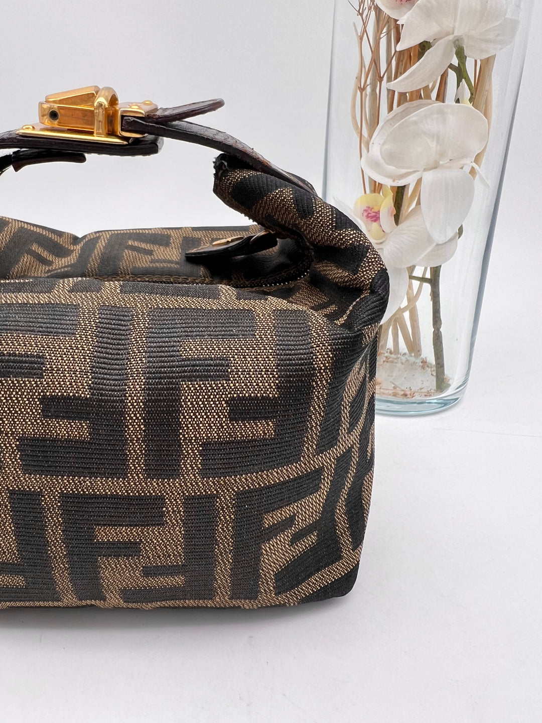 FENDI ZUCCA CANVAS SMAL HANDBAG