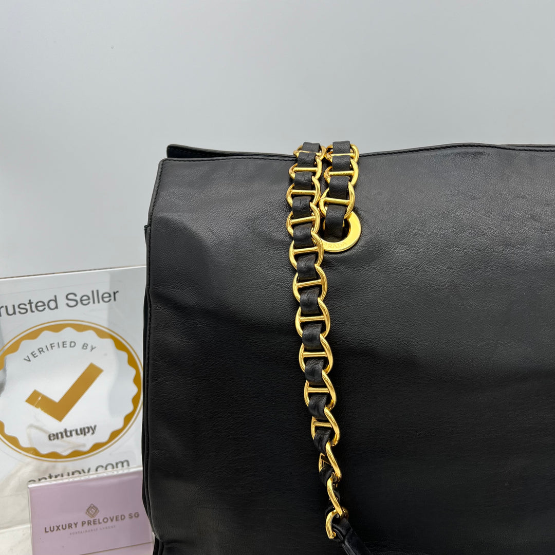 PRADA QUILTED LEATHER CHAIN BAG