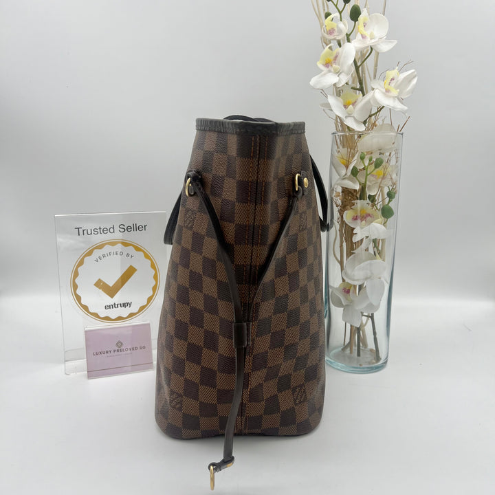 LOUIS VUITTON NEVERFULL MM DAMIER EBENE