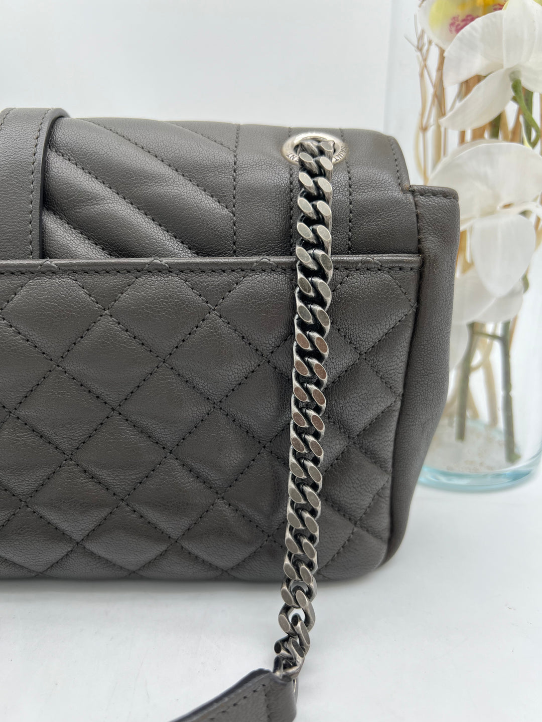 YVES SAINT LAURENT QUILTED ENVELOPE SHW BAG