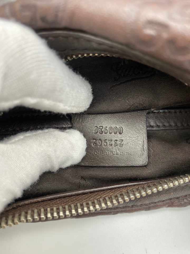 GUCCI GUCCISSIMA HOBO LEATHER BAG