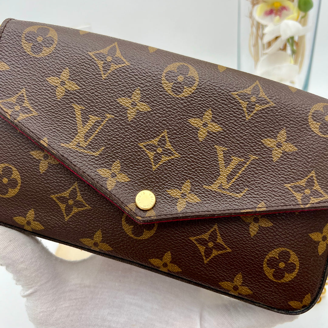 LOUIS VUITTON FELICIE MONOGRAM( RFID )