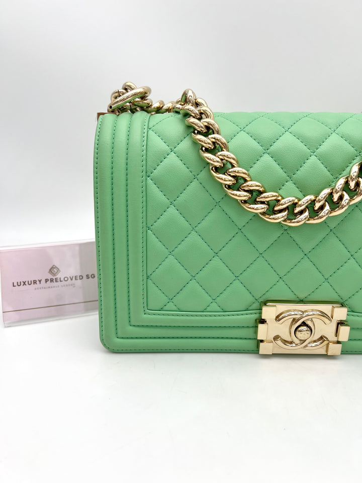 CHANEL LAMBSKIN OLD MEDIUM BOY