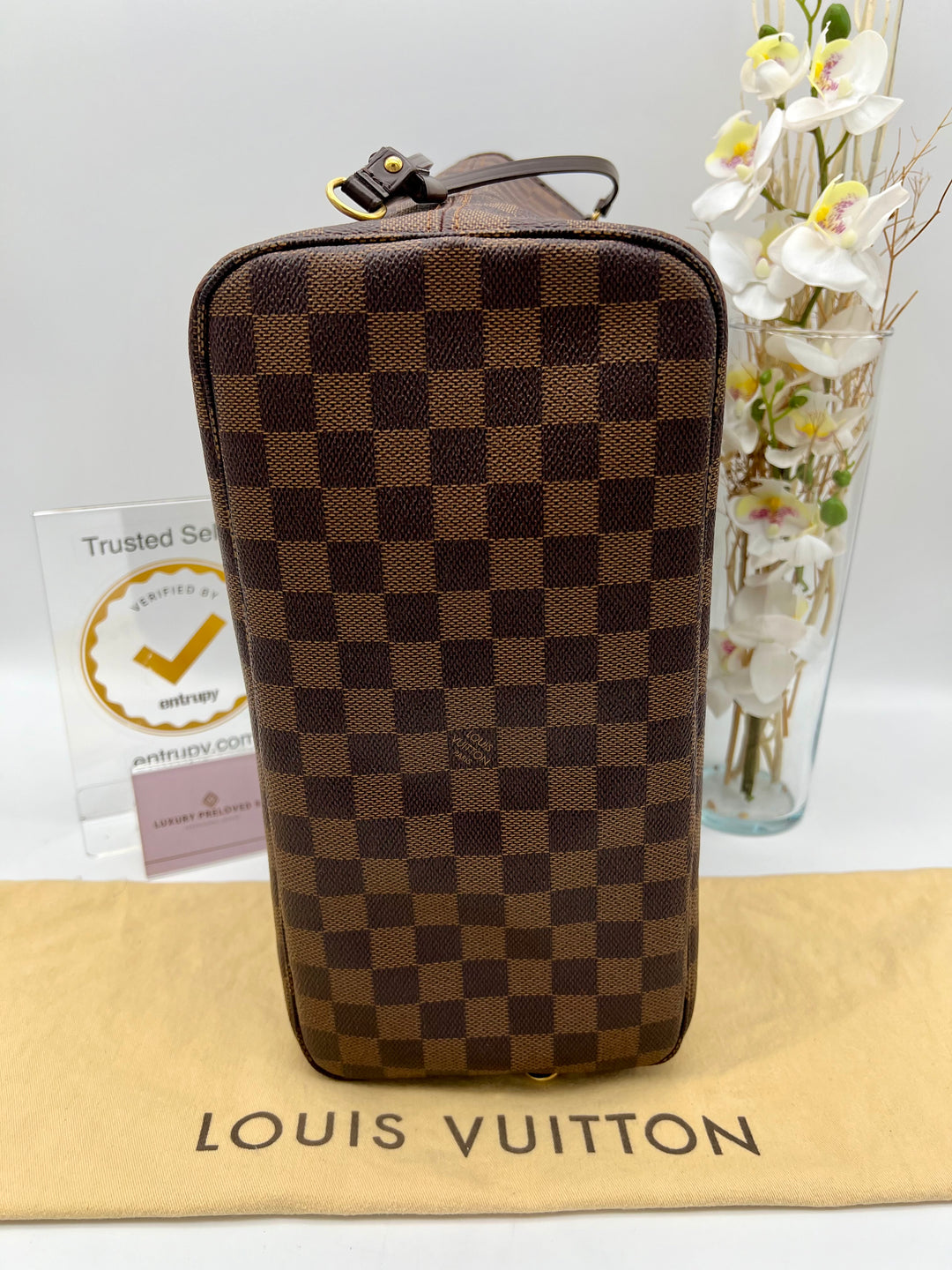 LOUIS VUITTON NEVERFULL MM DAMIER EBENE