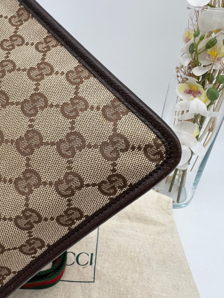 GUCCI VINTAGE OPHIDIA SLING BAG CANVAS