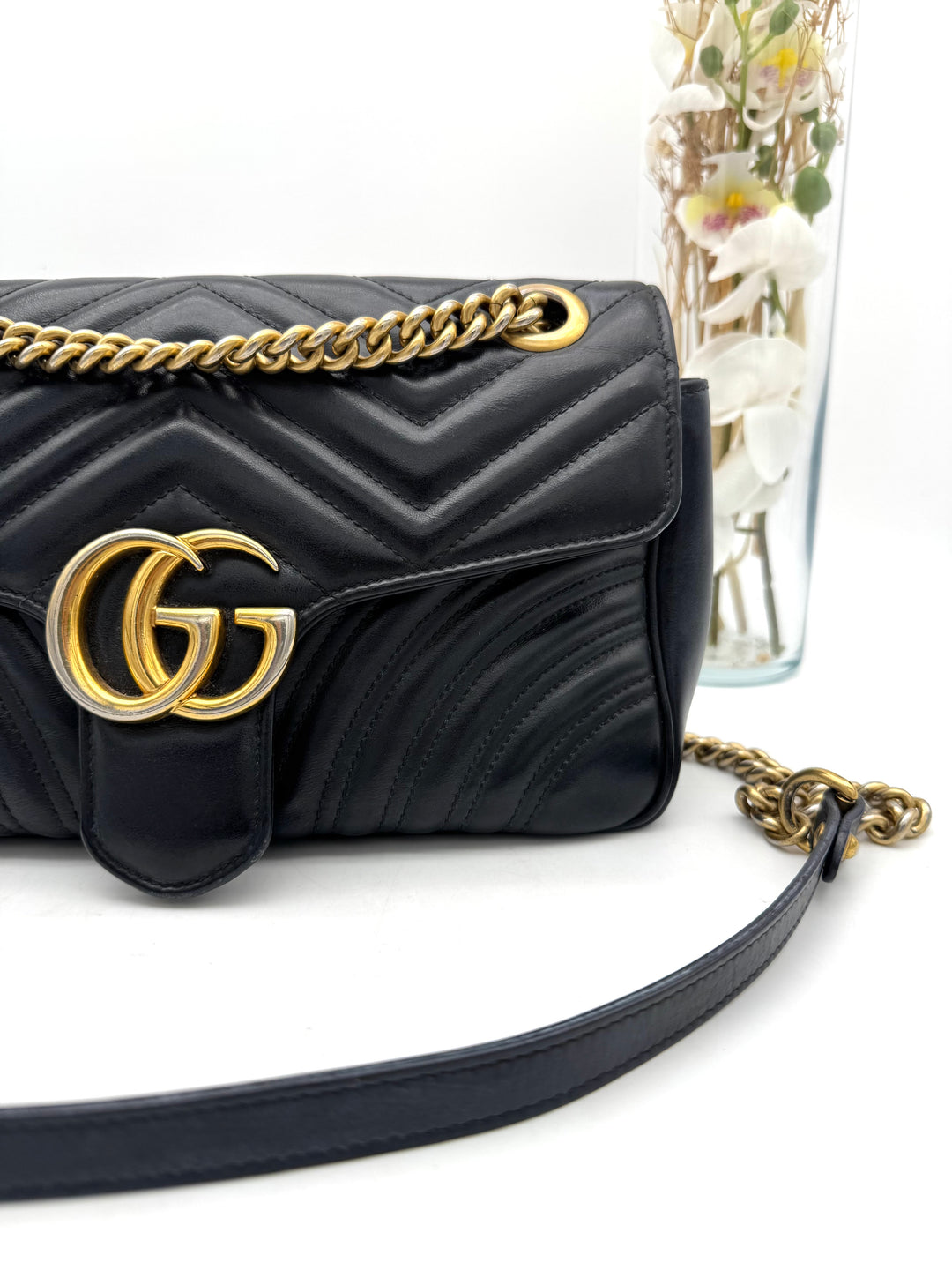 GUCCI MARMONT QUILTED GHW SHOULDER BAG