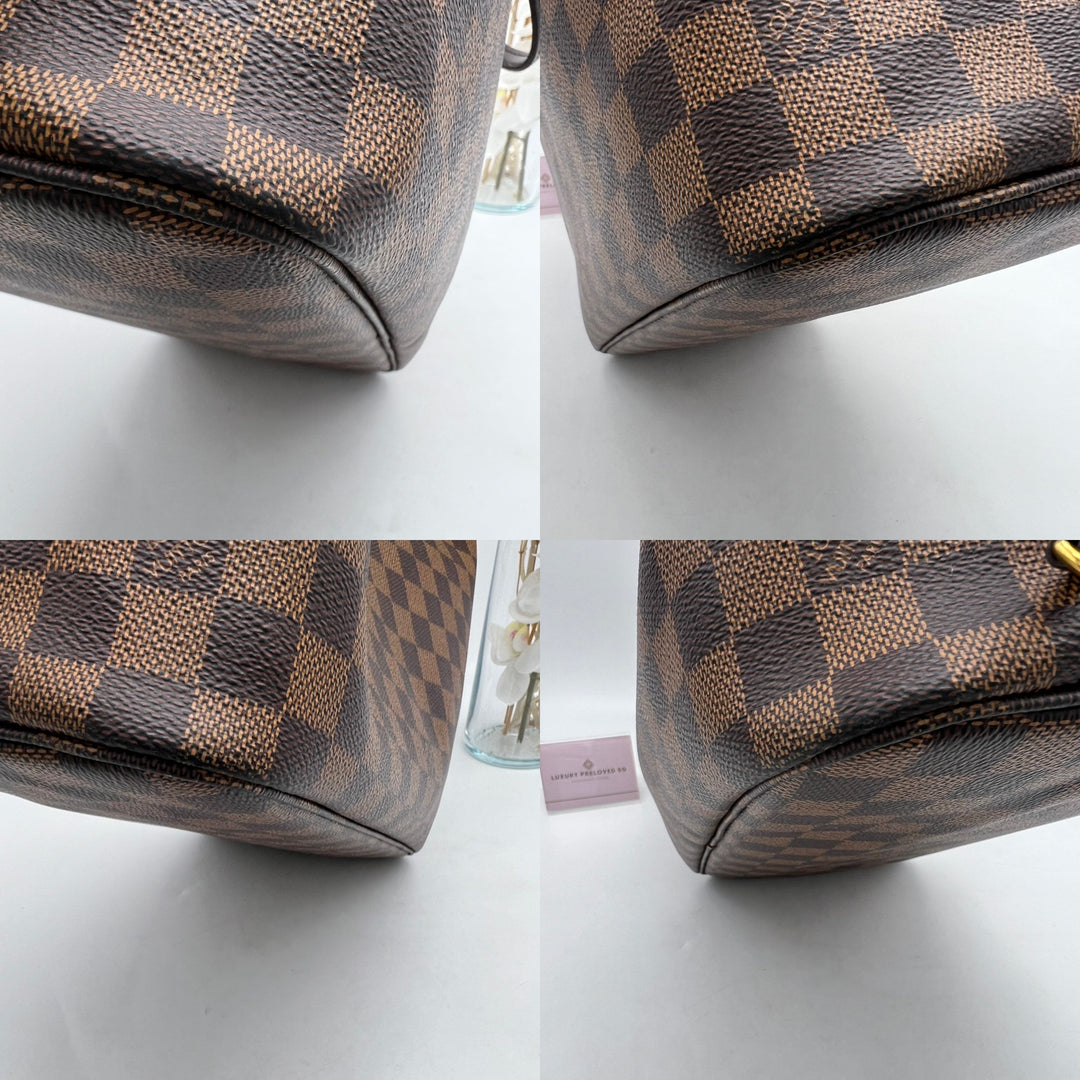 LOUIS VUITTON NEVERFULL MM DAMIER W/ POUCH
