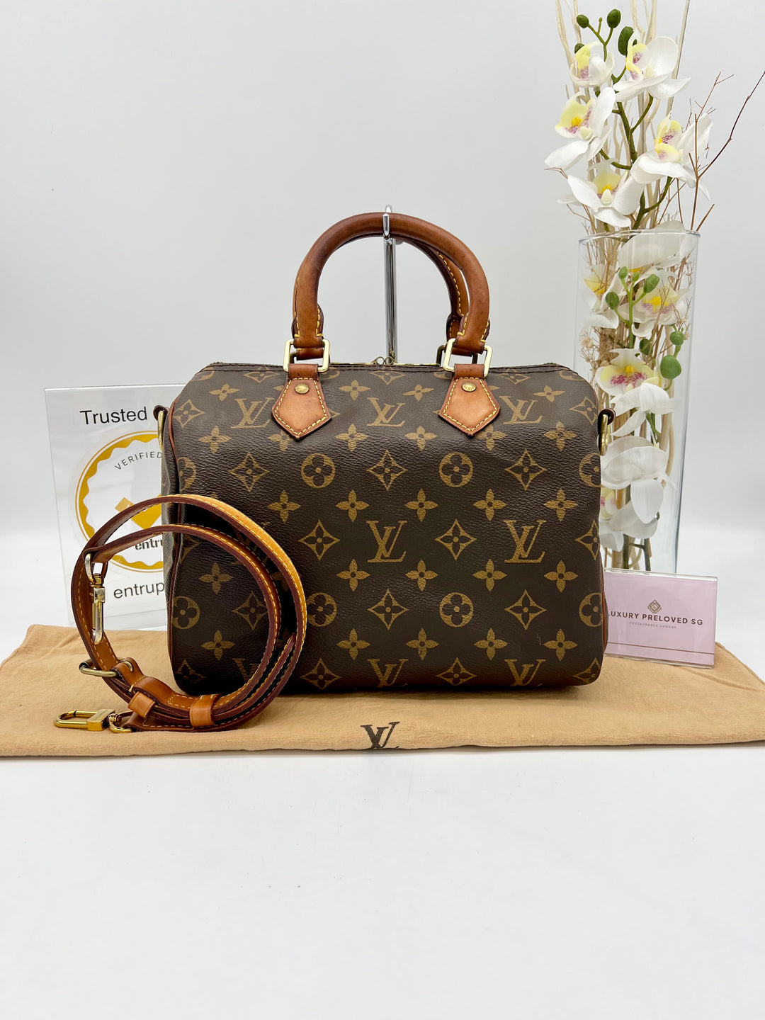 LOUIS VUITTON BANDOLIER SPEEDY 25 MONOGRAM