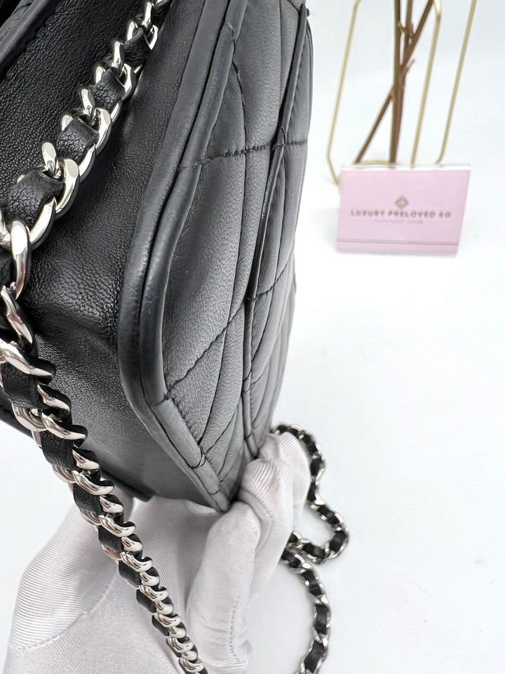 CHANEL LAMBSKIN WALLET ON CHAIN