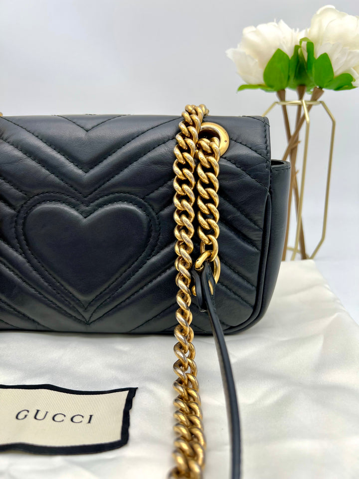 GUCCI MARMONT QUILTED GHW SHOULDER BAG