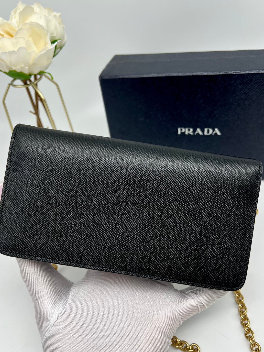 PRADA SAFFIANO CHAIN BAG