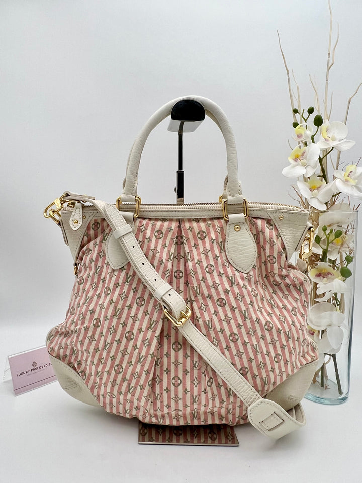 LOUIS VUITTON MINI LIN CROISETTE MARINA PM ROUGE