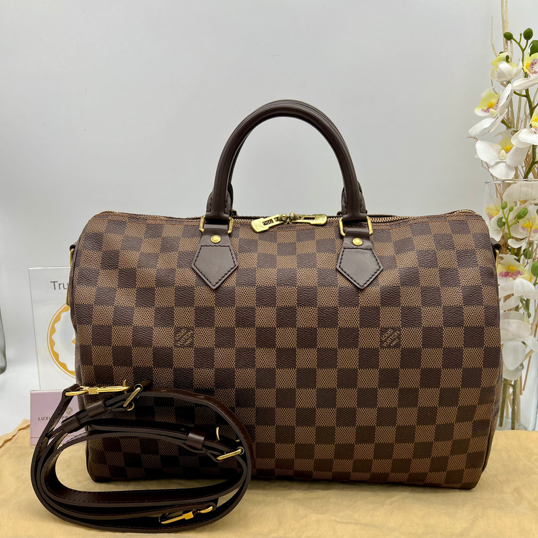 LOUIS VUITTON BANDOULIERE 35 DAMIER EBENE