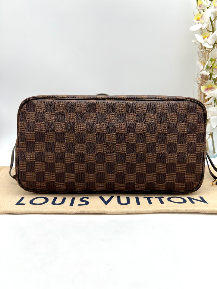 LOUIS VUITTON NEVERFULL MM DAMIER W/ POUCH (RFID)