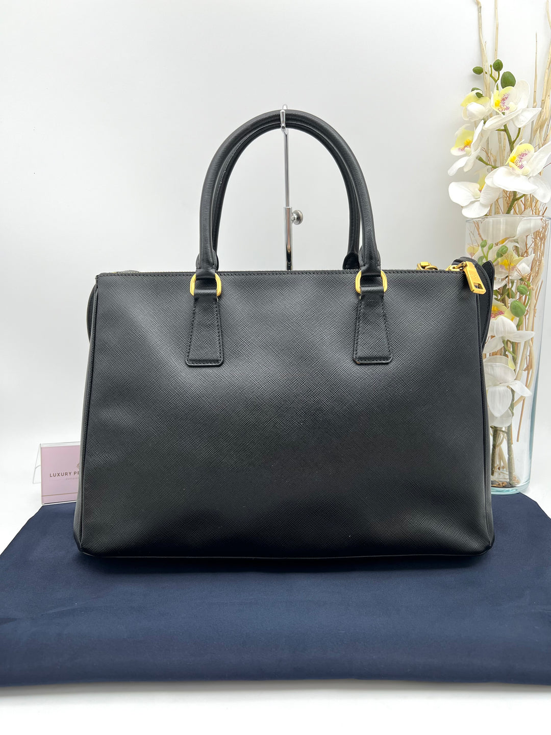 PRADA SAFFIANO DOUBLE ZIP